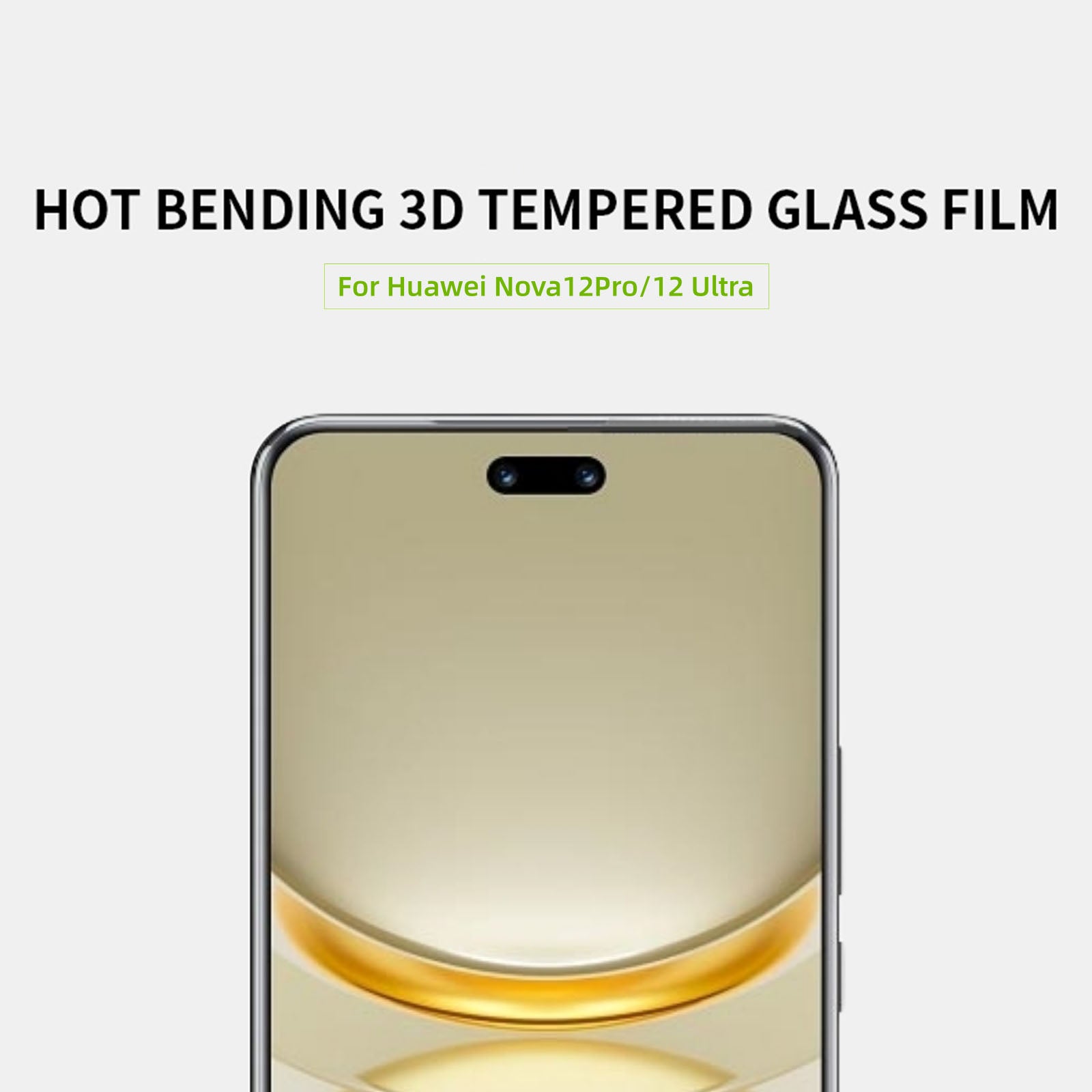 MOFI For Huawei nova 12 Pro 5G / nova 12 Ultra 5G Screen Protector 3D Curved Hot Bending Protective Film MOFI For Huawei nova 12 Pro 5G / nova 12 Ultra 5G Screen Protector 3D Curved Hot Bending Protective Film